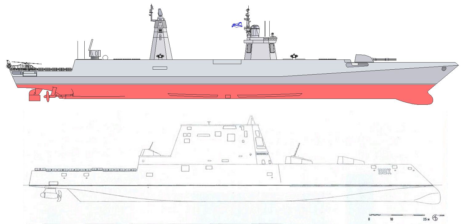 Фрегат проекта 22350 чертежи