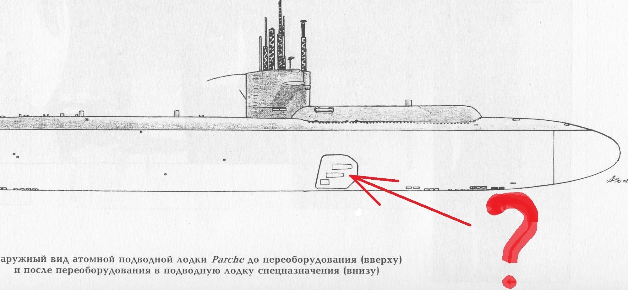 Схема подлодки курск