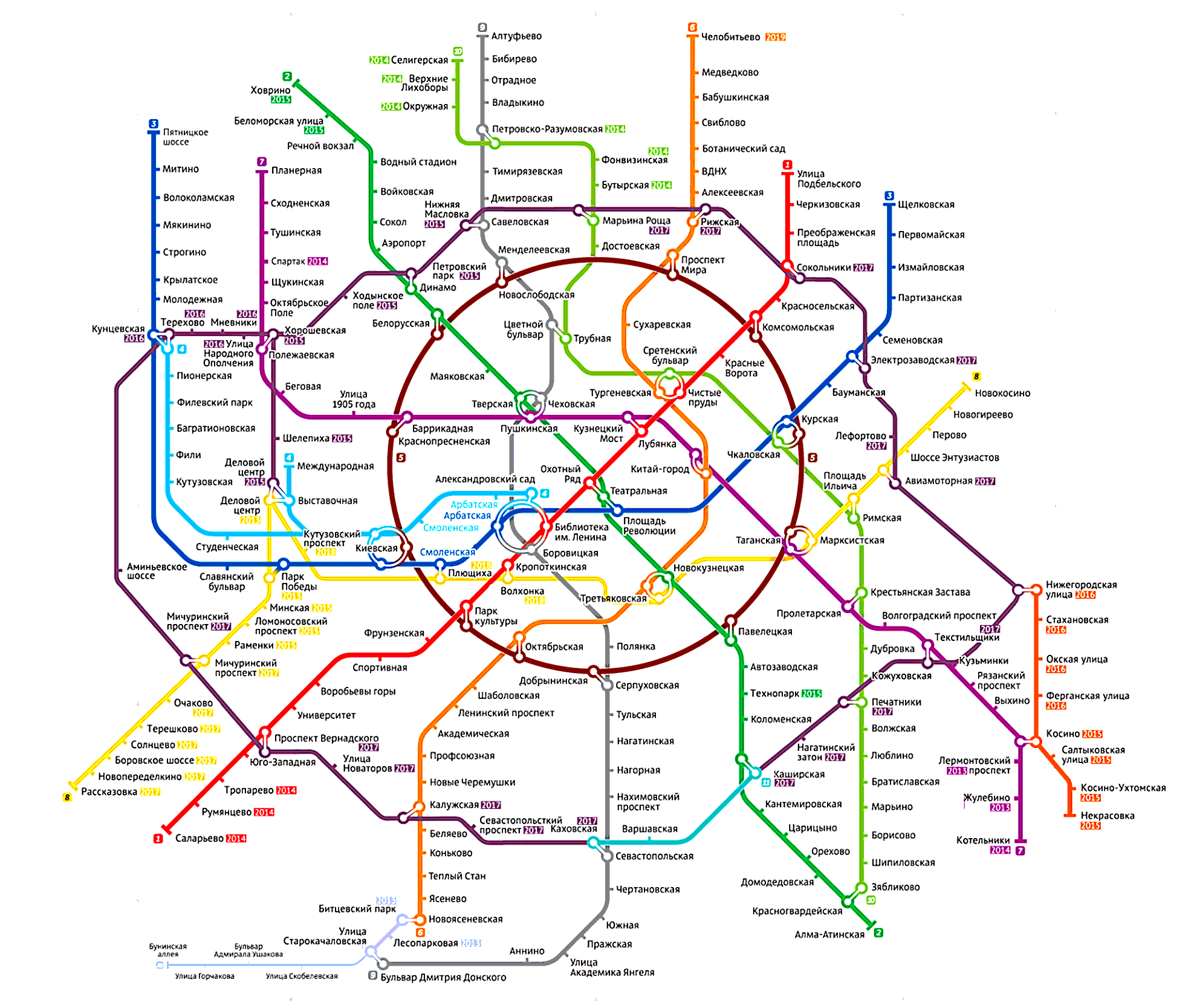 Схема метро москва метро митино