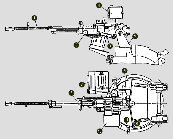 Чертеж пулемета корд