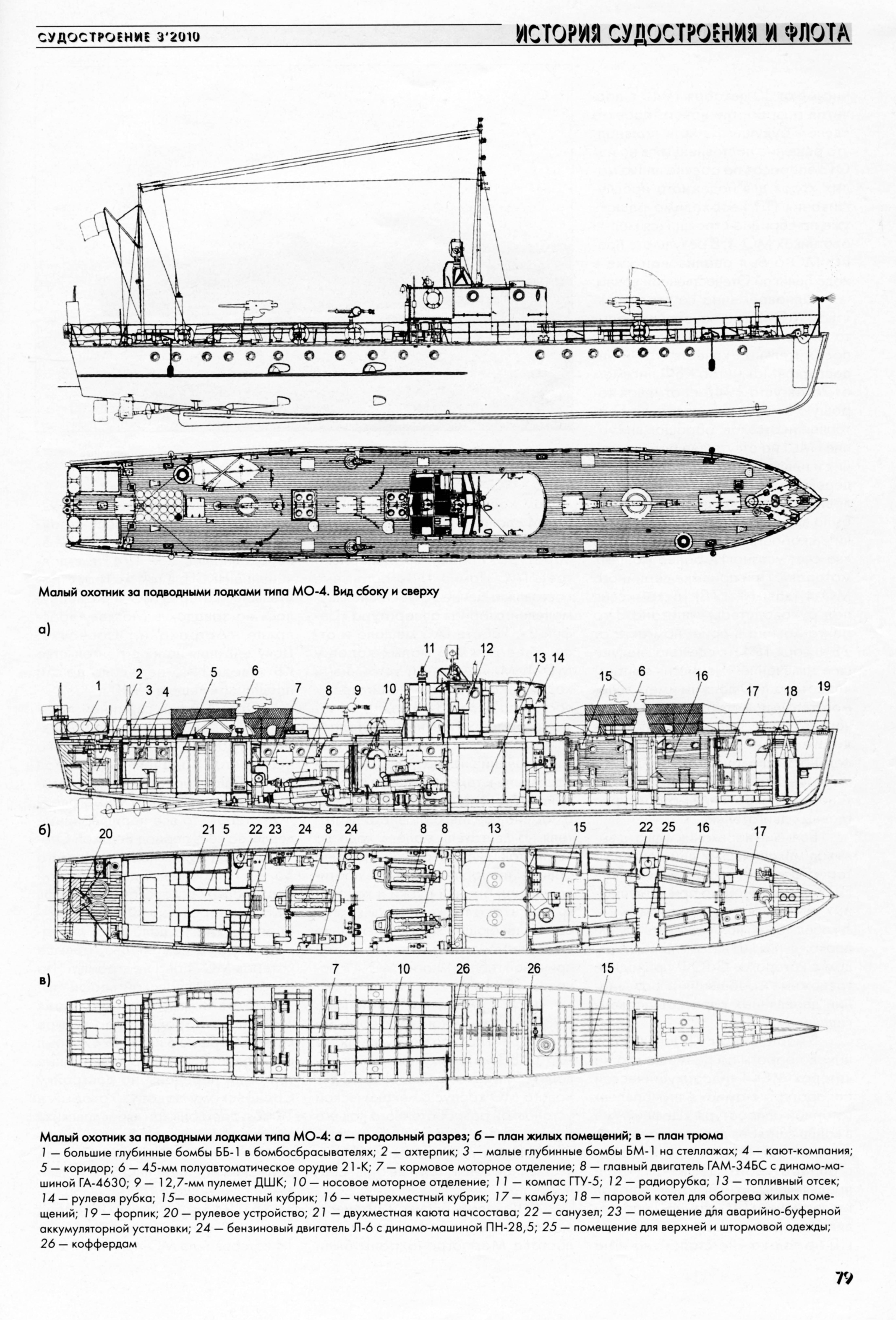 Мо 4 морской охотник чертежи